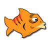 Оранжевая рыбка